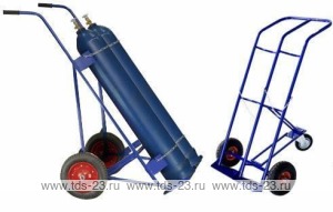 Двухколесная тележка для 2х баллонов Россия ГБ-2